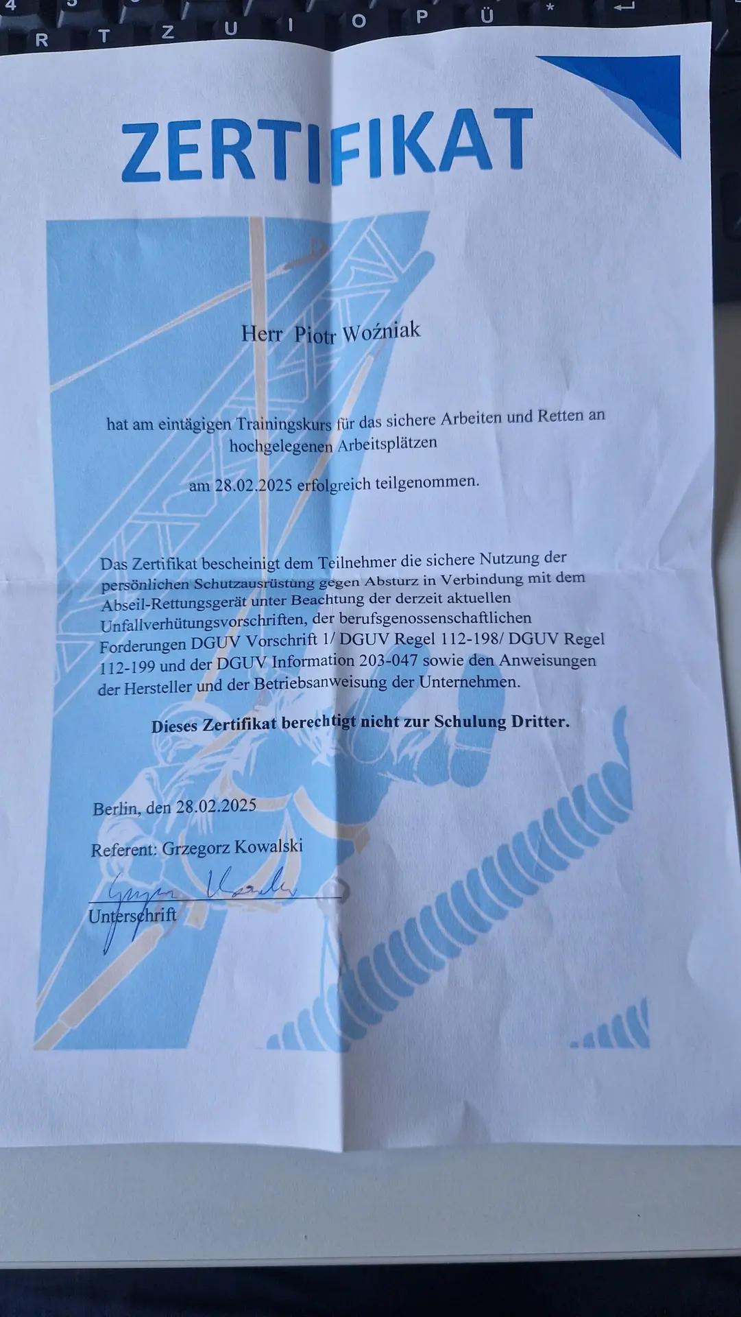 Certyfikat